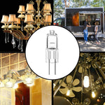 ampoule halogène 20w transparente moderne 12v g4 blanc chaud 2000h