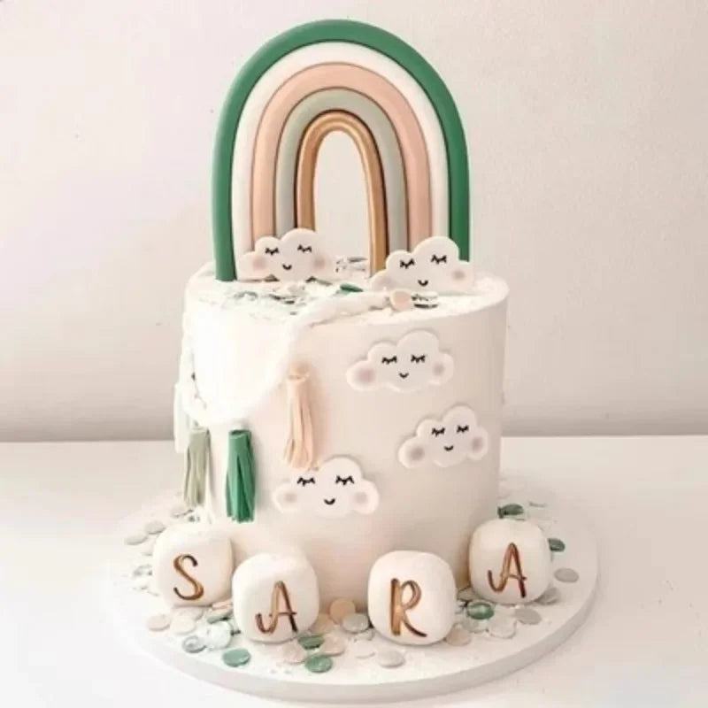 cutter biscuits forme nuages gâteaux décorations fondant pâte sucre silicone plastique