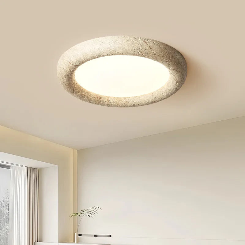 plafonnier led moderne minimaliste beige gris fixé surface tactile