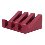 support savon silicone rouge blanc moderne auto drainant salle bain cuisine deux pièces