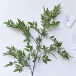 décoration murale branche artificielle bamboo soie rouge vert moderne minimalisteextérieur mariage anniversaire