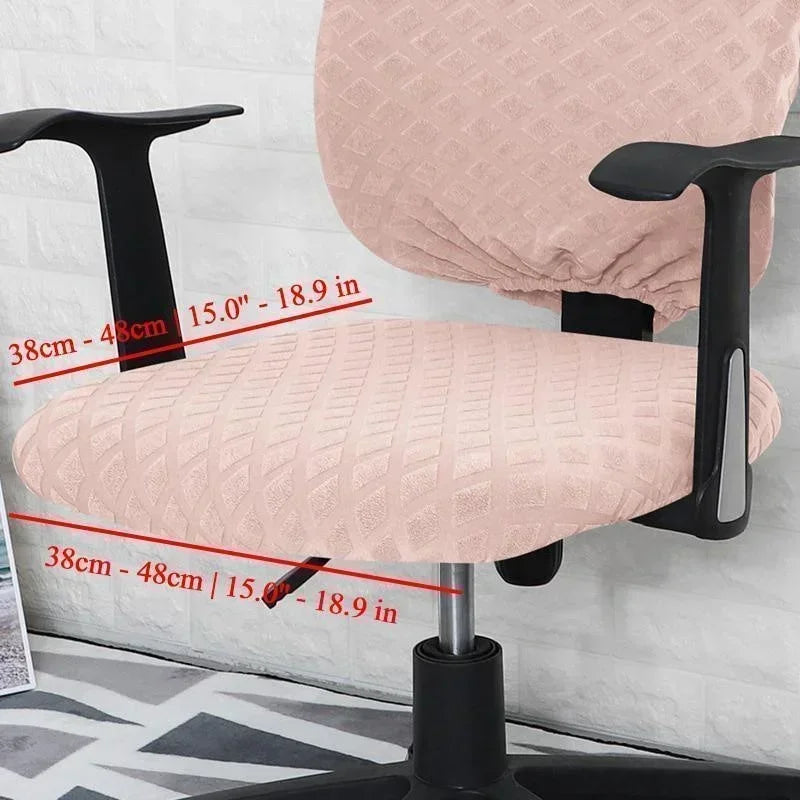 housse chaise moderne élégante rose pâle bordeaux bleu marine gris clair texture géométrique élastique