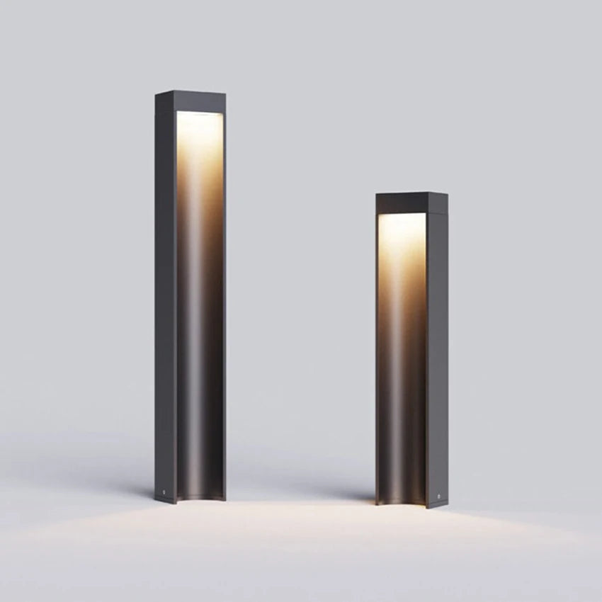lumière gazon extérieure led étanche ip65 moderne fixations invisibles flux lumineux variable dimensions variées