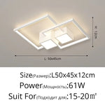 plafonnier led carré moderne minimaliste noir blanc géométrique chambre décoration maison