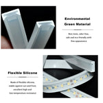 ruban led flexible blanc translucide connecteur cable éclairage moderne minimaliste