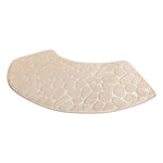 tapis bain antidérapant lavable motif cailloux gris beige bleu moderne