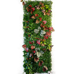 panneau mural pelouse artificielle plante décorative jardin intérieur extérieur décoration murale fleurs vertes artificielles