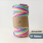 corde tressée macramé pastel haute ténacité 100% coton créative boucle métallique écologique artisanale
