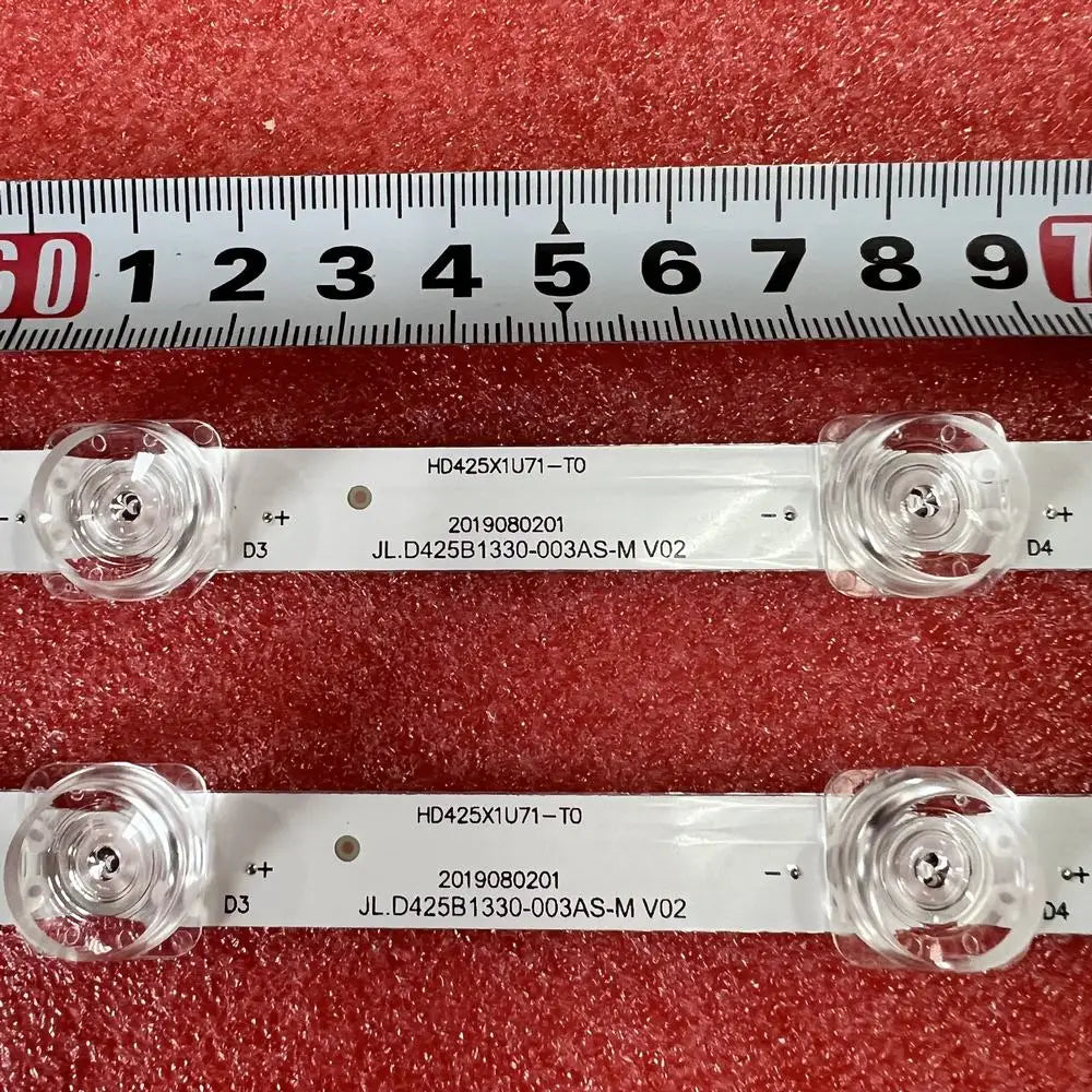 bande lumineuse led transparente moderne 60mm 2pc 4oeillets 10connecteurs
