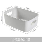 boîtes rangement réutilisables plastique blanc beige moderne minimaliste poignées intégrées chambre cuisine salle bains