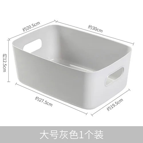 boîtes rangement réutilisables plastique blanc beige moderne minimaliste poignées intégrées chambre cuisine salle bains