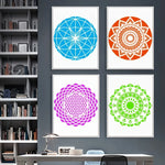 pochoirs peinture blanc géométrique moderne minimaliste 12 pouces décoration mur toile tissu meuble