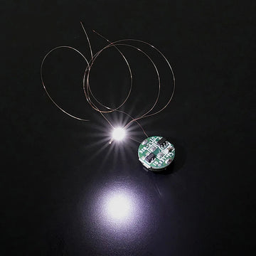 interrupteur magnétique led vert gris circuits imprimés composants électroniques moderne éclairage animation