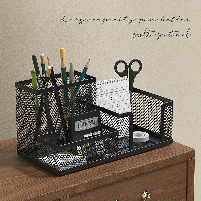 Organisateur de bureau vue de dessus montrant les séparations