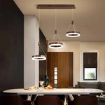 suspension lumineuse moderne or led table restaurant chambre