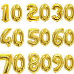 Ballon chiffre 40 pouces argent décoration fête