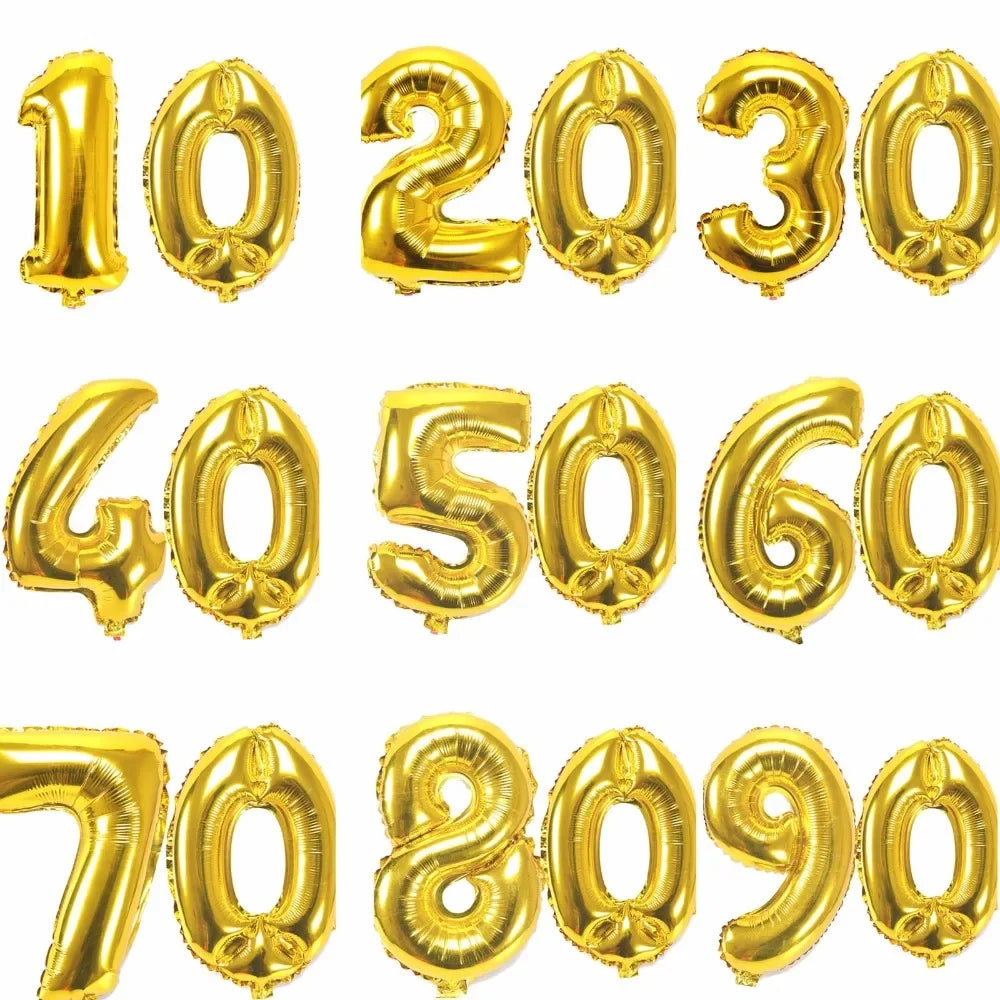 Ballon chiffre 40 pouces argent décoration fête