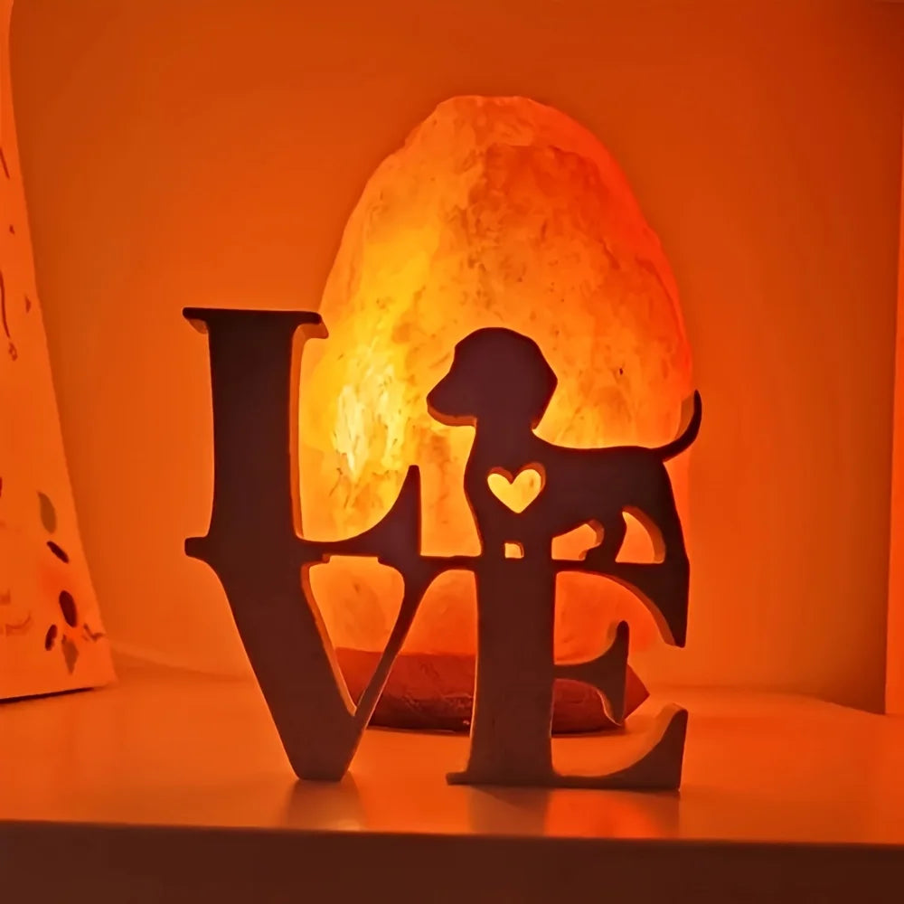 lampe moderne love chien cœur orange blanc rose noir decoration intérieur