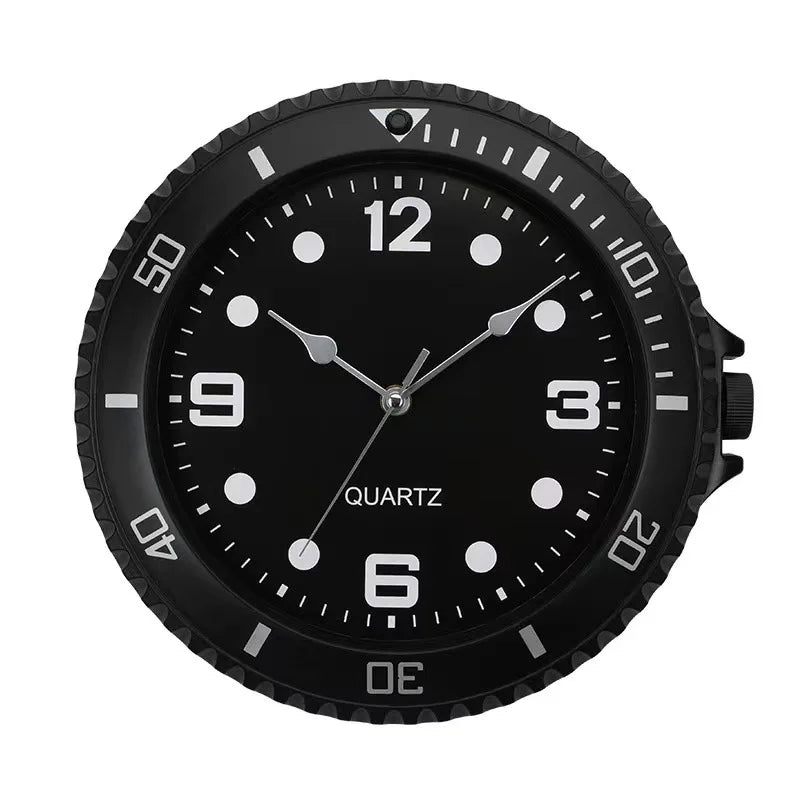 horloge murale classique numérique bleu abstraite quartz sans bruit salon