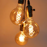 ampoules led décoratives vintage doré translucent spirale lumineuse globe terrestre 2700k 6500k e27 tringles