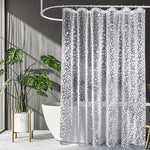rideau douche transparent blanches relief moderne respectueux environnement 180cm 200cm