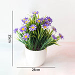 décoration intérieure orchidées artificielles fleurs feuilles synthétiques moderne blanc rose violet jaune