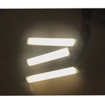 éclairage led blanc orange moderne 2400 lumens 15w câbles électriques feux jour antibrouillard