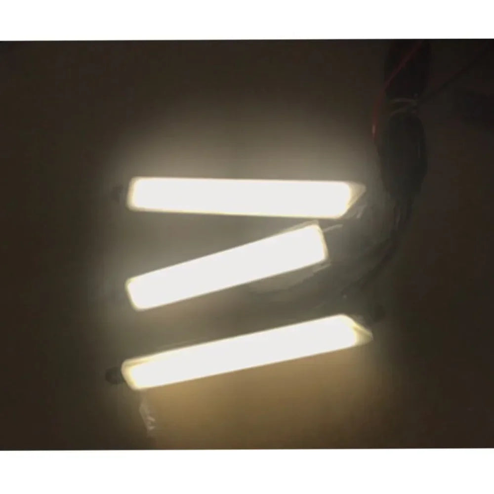 éclairage led blanc orange moderne 2400 lumens 15w câbles électriques feux jour antibrouillard