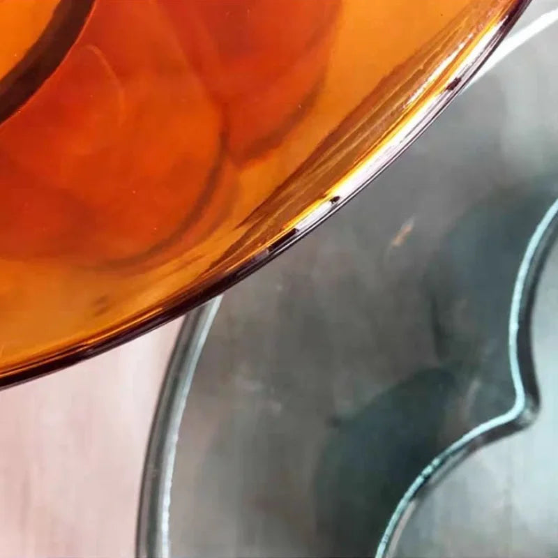 tables basses modernes verre texturé transparent sculptural maison deco orangerousse grisvert