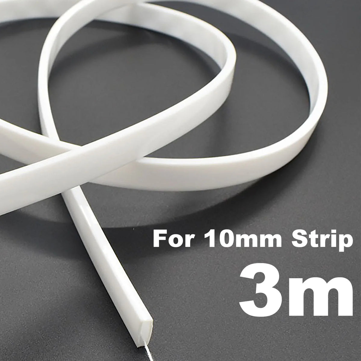tube flexible blanc translucide moderne led étanche ip67 12mm ws2812 adaptable longueur