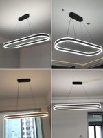 lampe suspendue moderne blanche aluminium flux lumineux led encastrée interrupteur haut bas