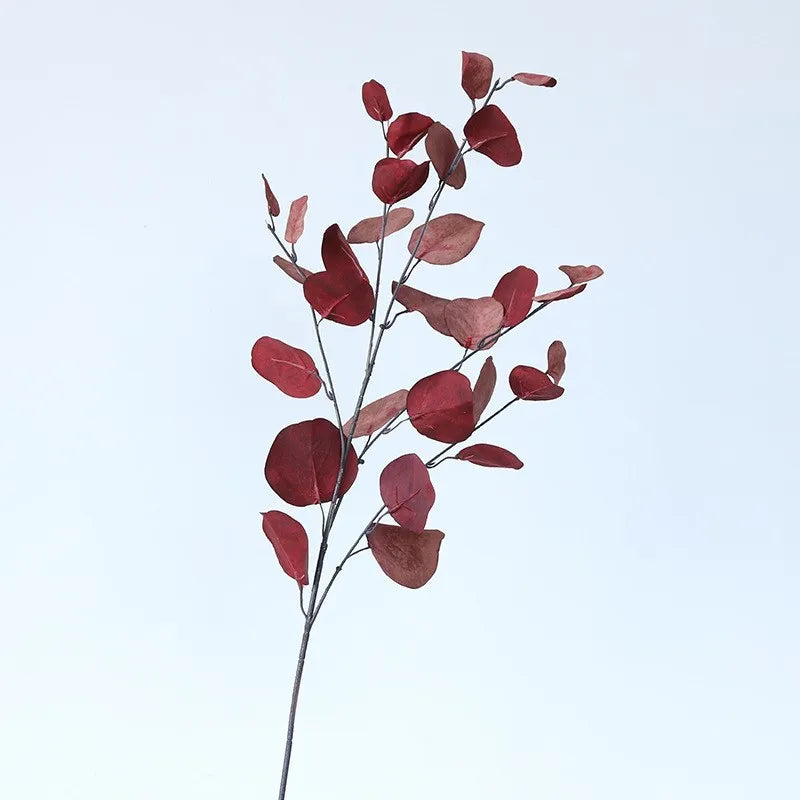 bouquet artificiel moderne feuilles rondes couleur rose beige blanc vert rouge décoration intérieureextérieur
