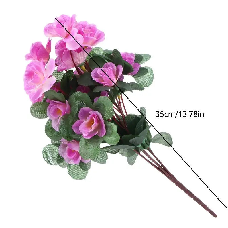 décoration intérieure bouquet artificiel rose rouge jaune moderne feuilles vertes