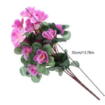 décoration intérieure bouquet artificiel rose rouge jaune moderne feuilles vertes