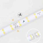 ruban led blanc flexible étanche 220v interrupteur moderne décoration intérieure extérieure 120led/m