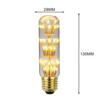 ampoules led décoratives vintage transparentes filament feuilles dorées opalescentes culot e27