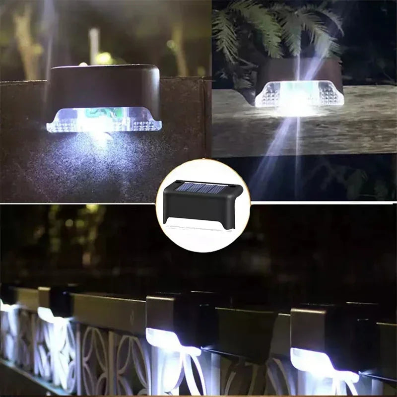 lumières solaires led étanches noires marrons modernes autoinstallables patio jardin extérieur