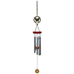 cloches vent clochette artisanale bronze papillons poissons suspendus décor intérieurextérieur ornement métallique plateau bois