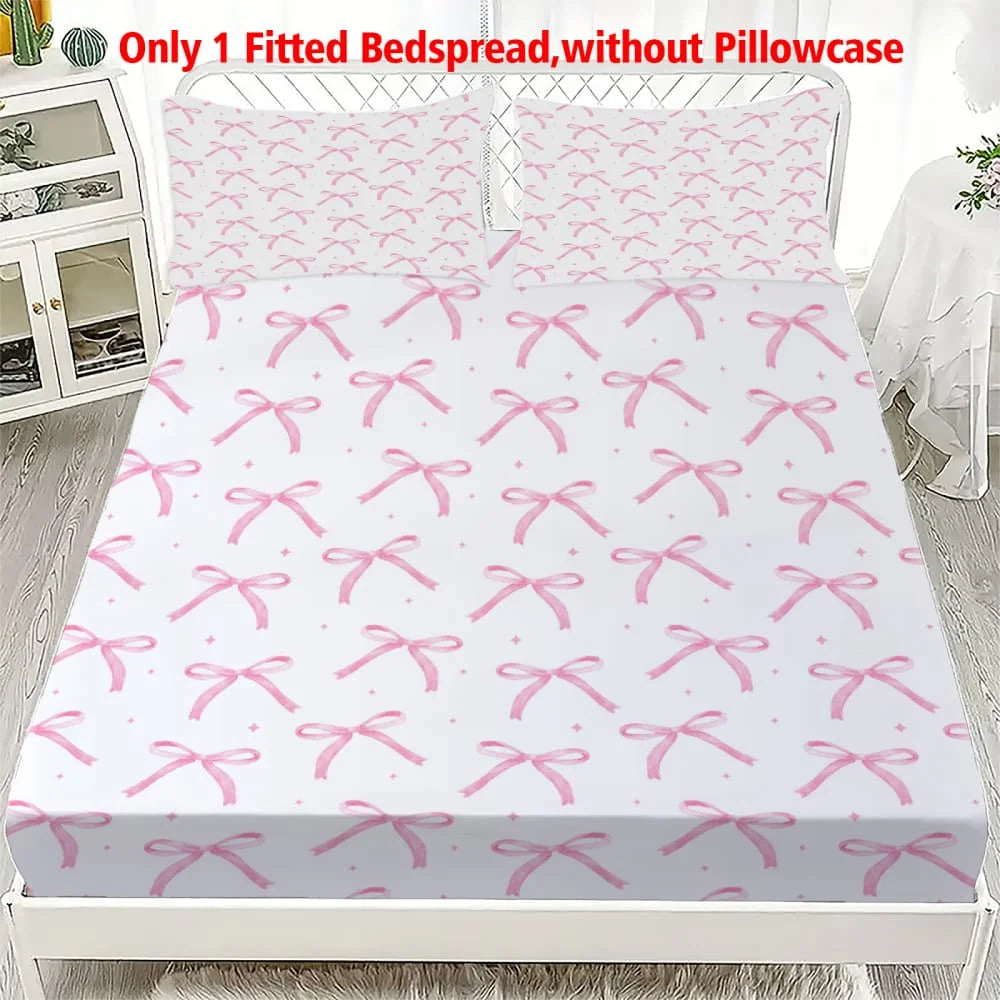 drap housse lit blanc rose imprimé élastique moderne poches profondes coton polyester queen king