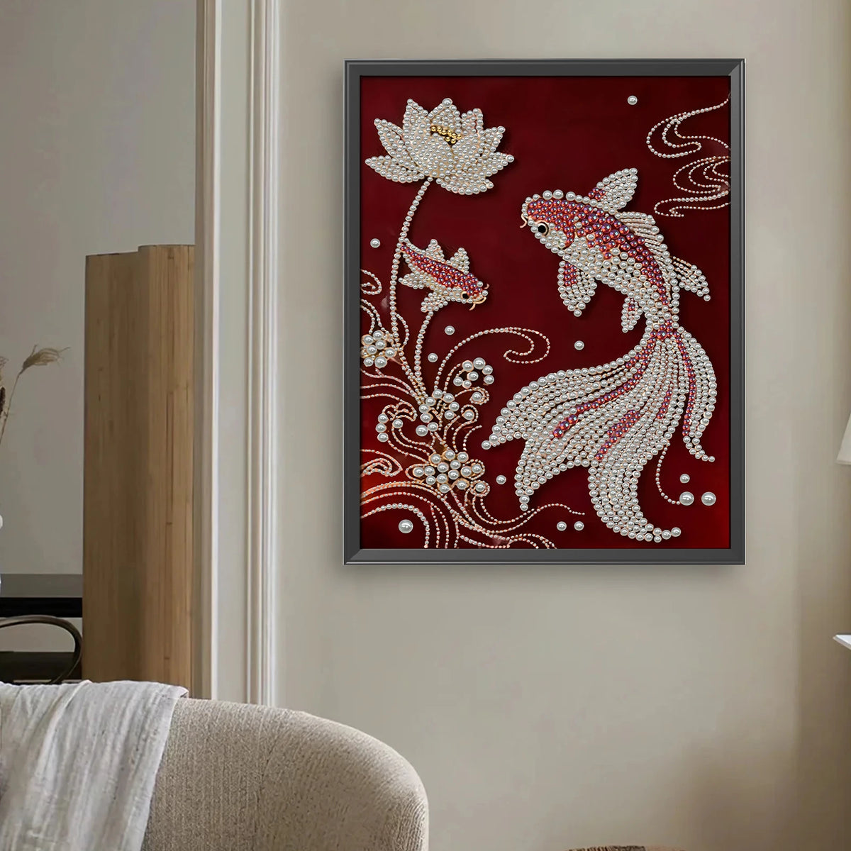 tableau decoratif art contemporain floral animalier abstrait diy resine opaque 35x45cm