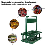 porte bouteilles pliable industriel bouteilles vin bière fixations métalliques cuisine vert rouge