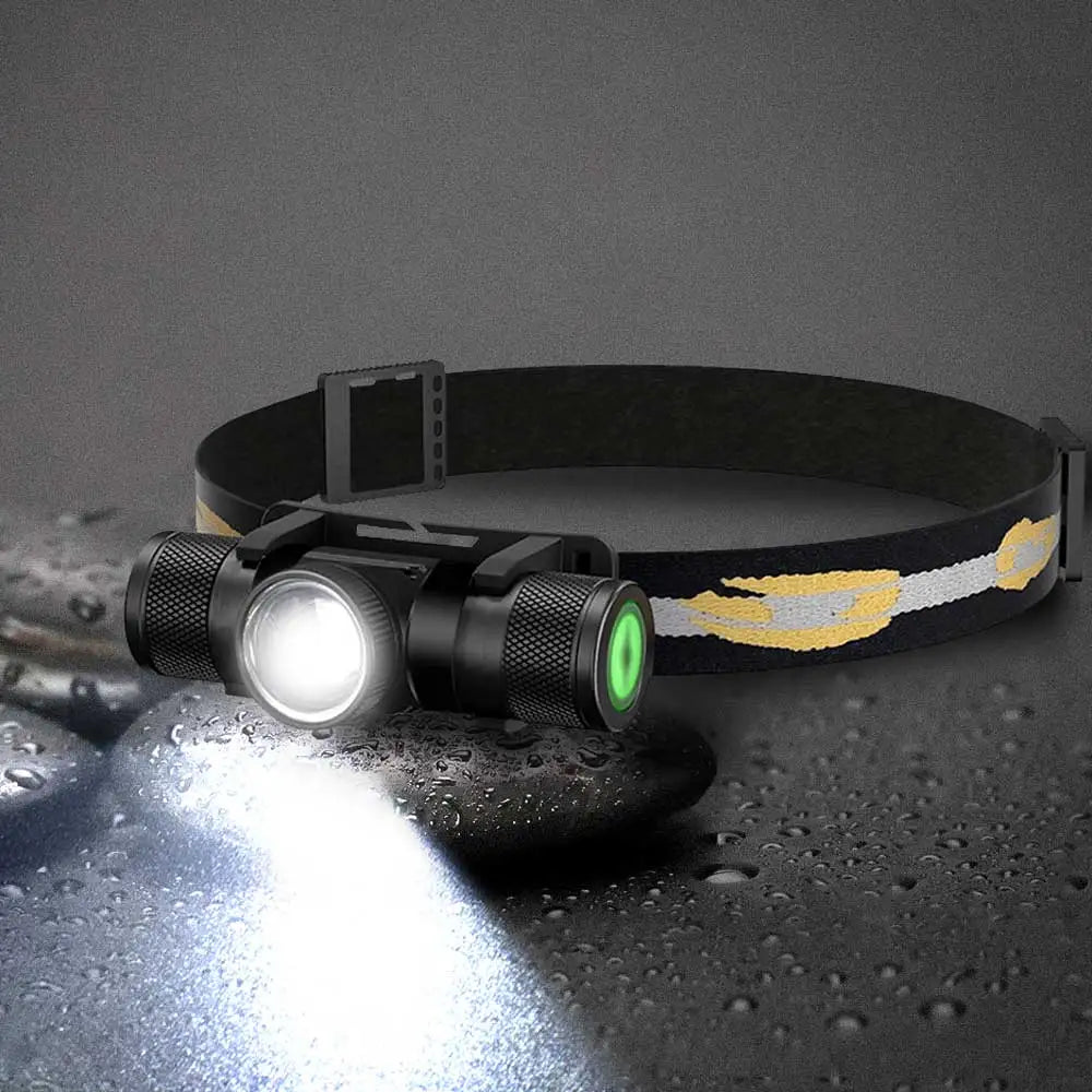 torche lampe rechargeable led zoomable 18650 batterie 180 degres camping pêche chasse