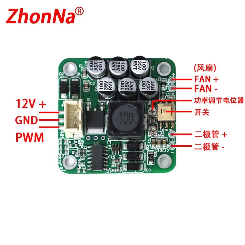 circuit imprimé électronique vert composants led 17mm 9mm opacité pcb constante tension 350mA