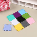 tapis sol modulable bleu clair vert jaune gris rose noir violet moderne pratique adhésif