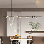 lampe suspendue moderne blanc noir sphère transparente led câble ondulé minimaliste fournie