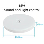 lampe blanc moderne 12w 18w radar infrarouge détecteur humain ac220v led
