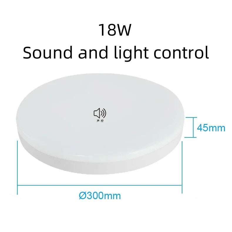 lampe blanc moderne 12w 18w radar infrarouge détecteur humain ac220v led
