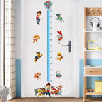 sticker mural 3d pat'patrouille multicolore enfants chambre salon décoration effets 3d adhésif chambre fête