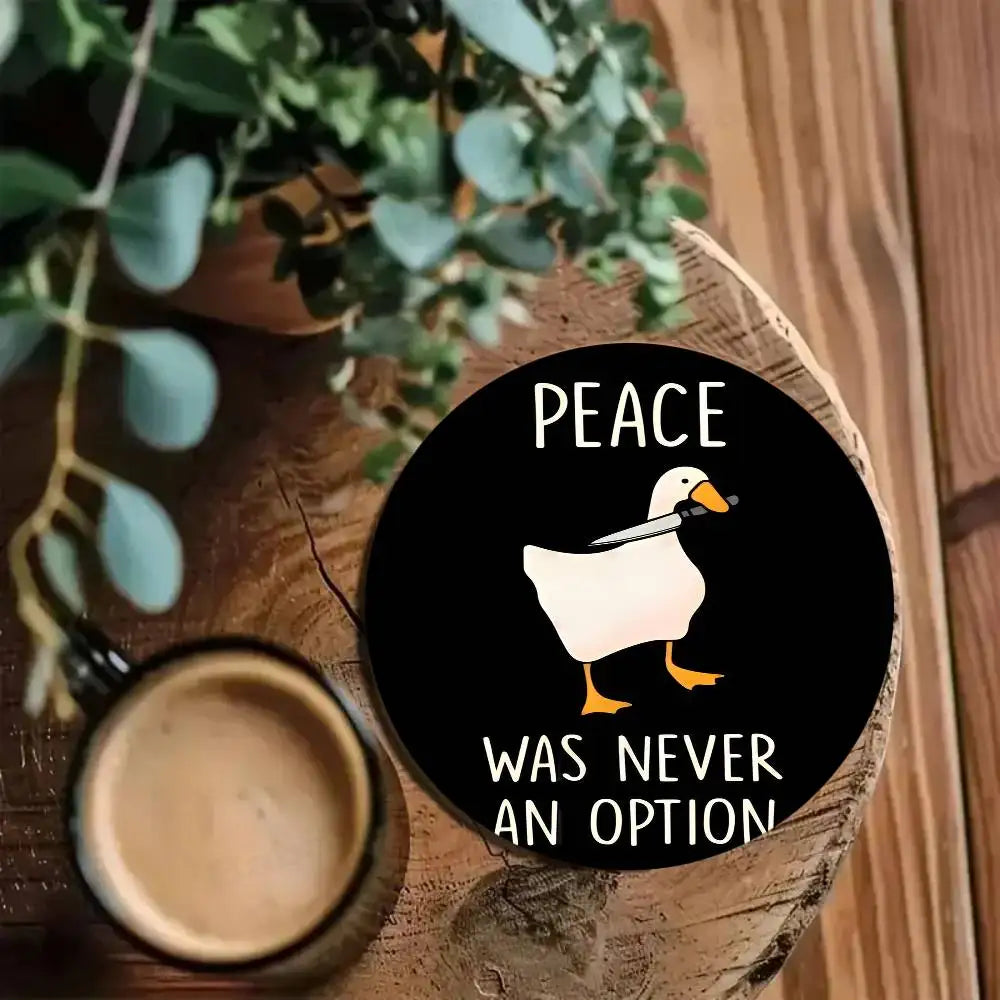 sous verres bois canards expressions modernes opaques hygiène table ecofriendly