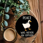 sous verres bois canards expressions modernes opaques hygiène table ecofriendly